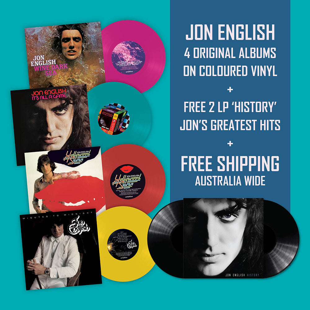 JON ENGLISH - 4 X COLOUR VINYL + 2LP HITS (BUNDLE)