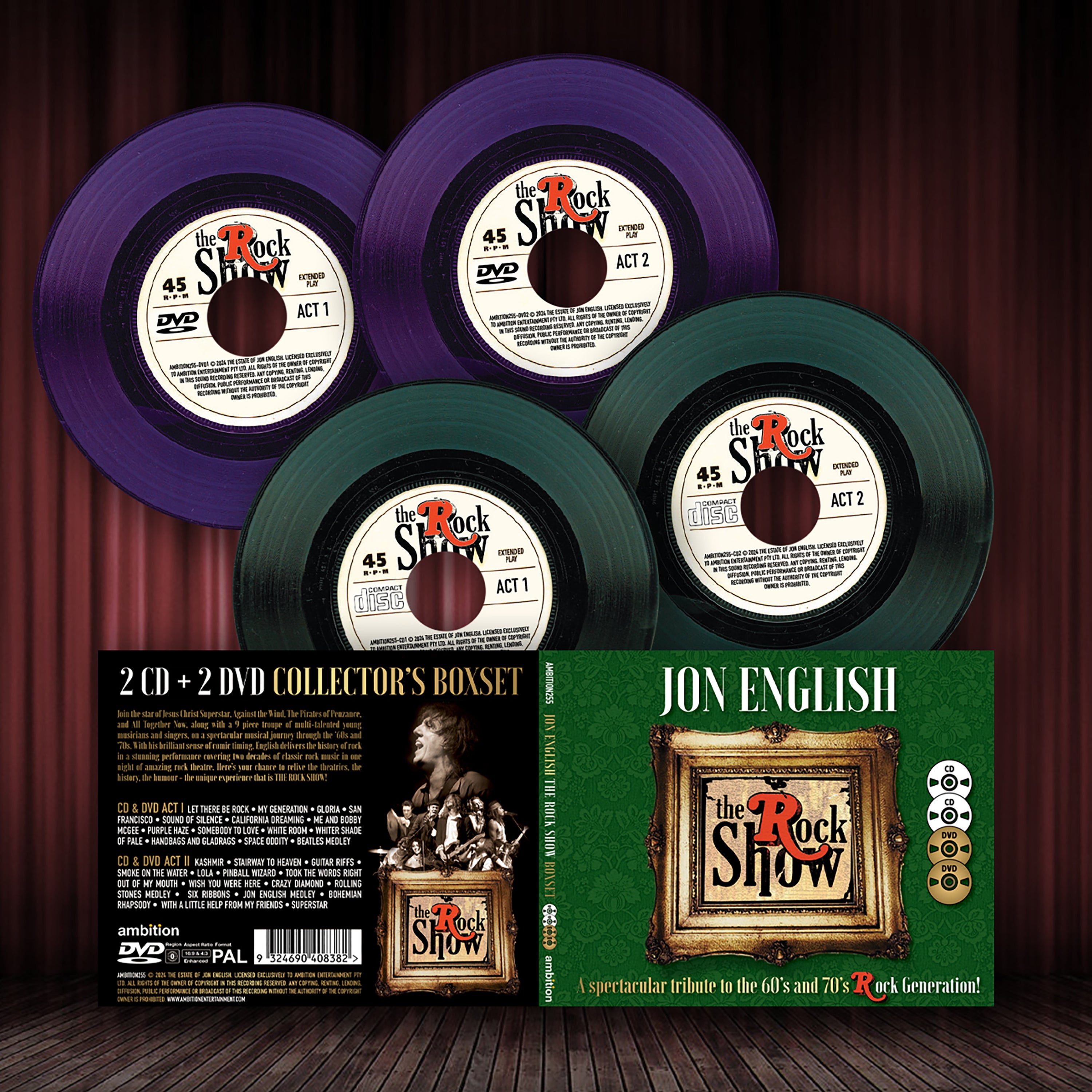JON ENGLISH | THE ROCK SHOW | COLLECTOR'S EDITION 2XDVD 2 X CD