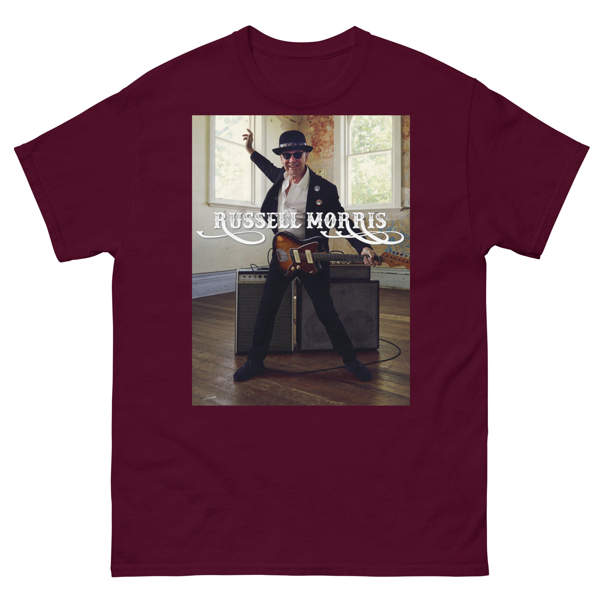 RUSSELL MORRIS | THE REAL SOUND | CLASSIC MEN'S T-SHIRT MAROON