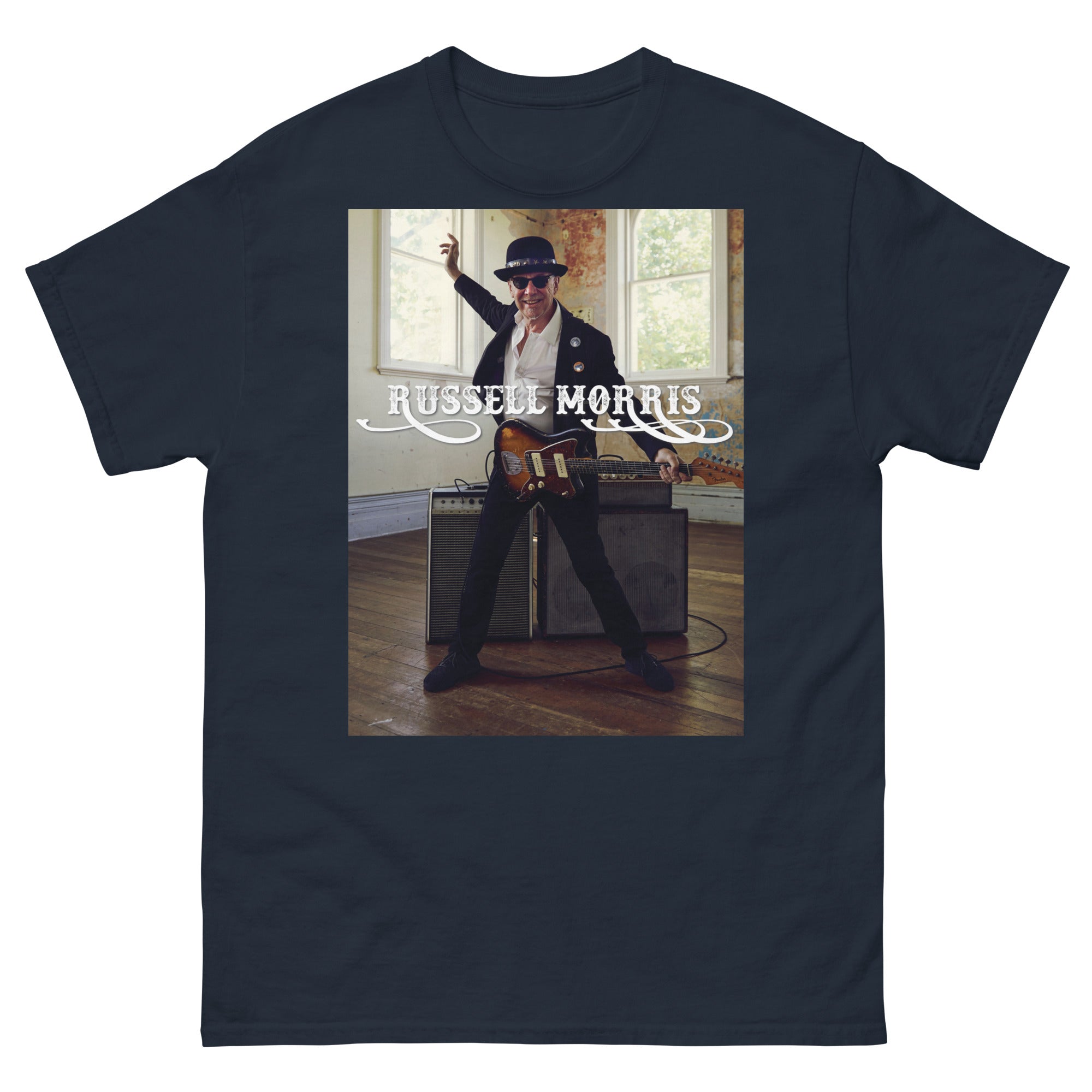 RUSSELL MORRIS | THE REAL SOUND | CLASSIC MEN'S T-SHIRT NAVY
