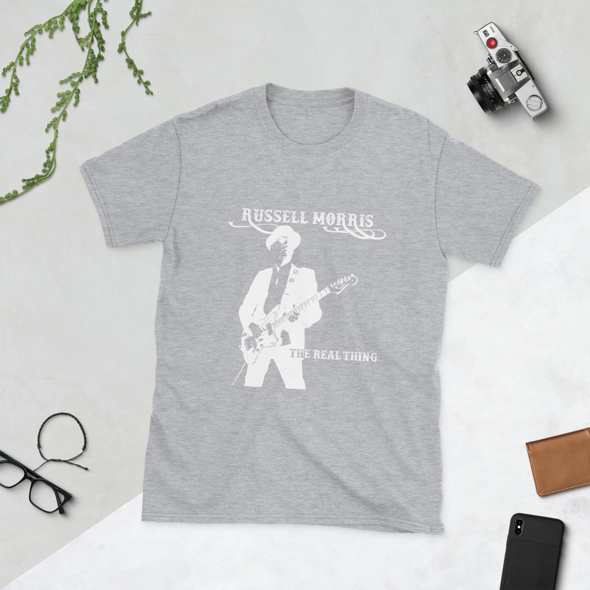 RUSSELL MORRIS | SYMPHONIC CONCERT | SHORT SLEEVE UNISEX T-SHIRT IN LIGHT GRAY
