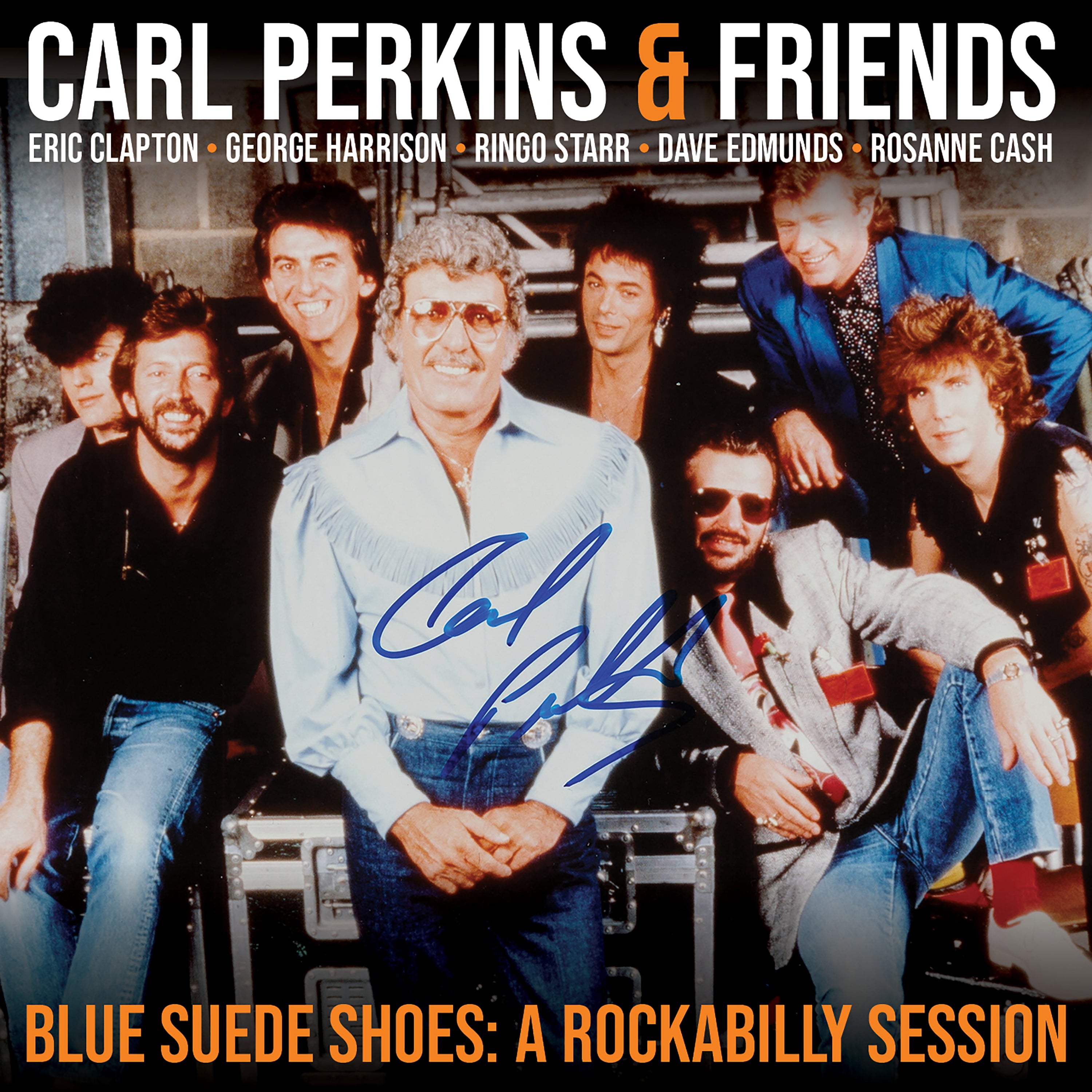 CARL PERKINS & FRIENDS BLUE SUIDE SHOES CD COVER