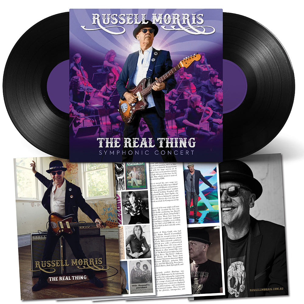 RUSSELL MORRIS - THE REAL THING (SYMPHONIC CONCERT) (2LP + CAREER PROGRAM)