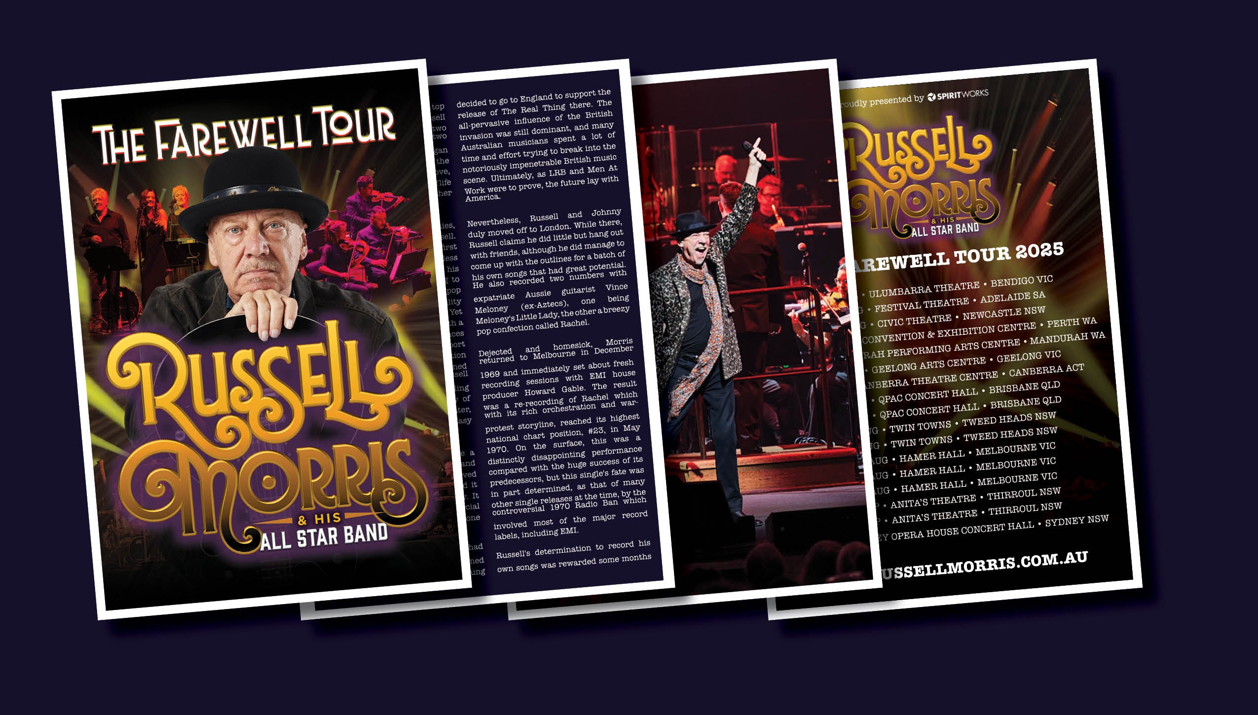 RUSSELL MORRIS | THE FAREWELL TOUR | PROGRAM