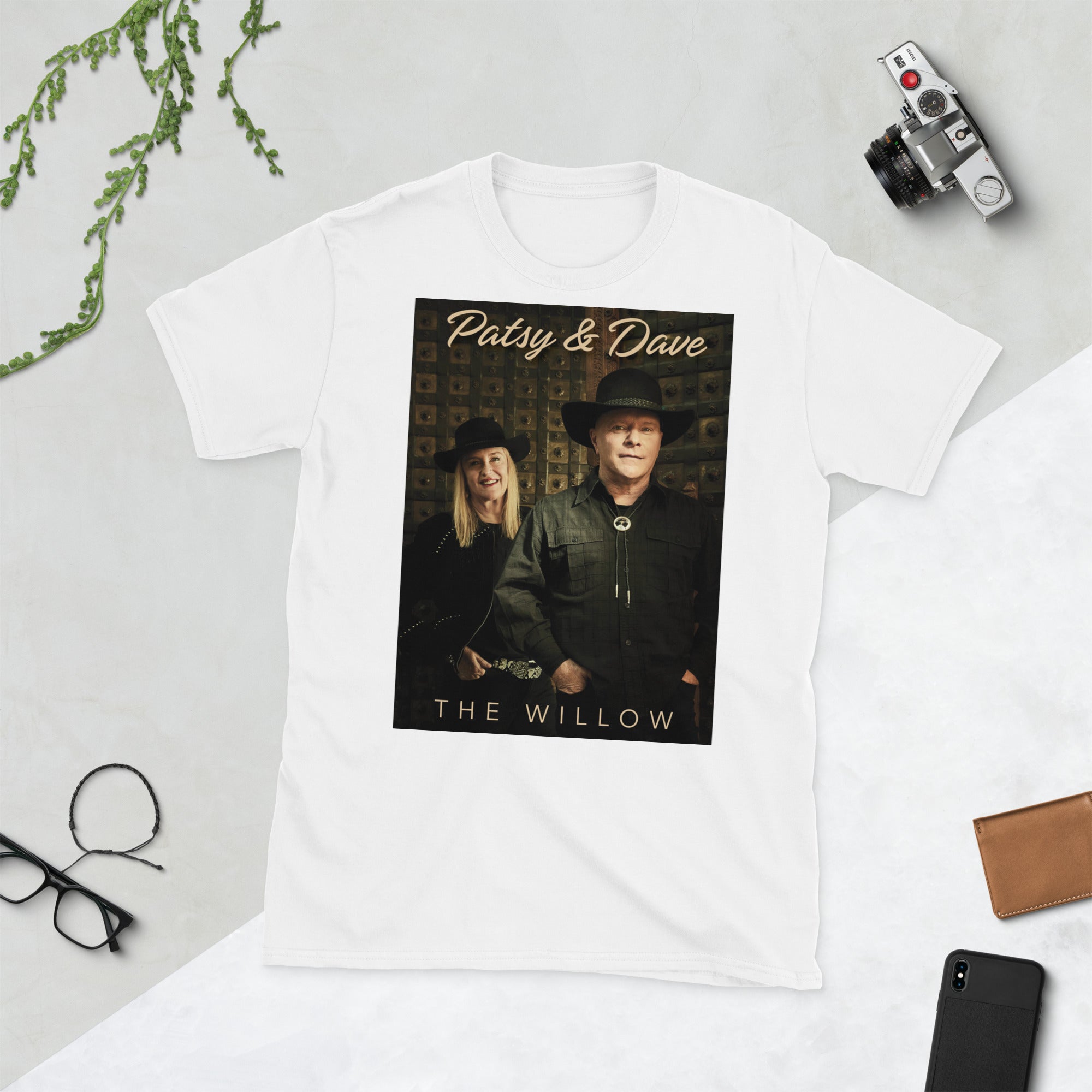 PATSY & DAVE | THE WILLOW ALBUM | SHORT SLEEVE UNISEX T-SHIRT WHITE FRONT